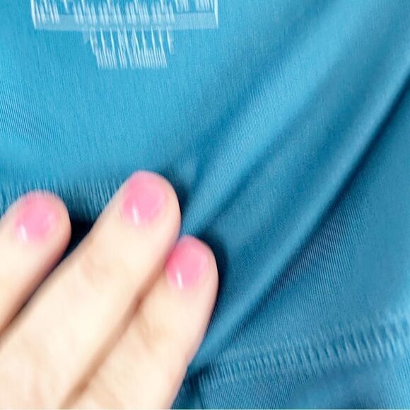 Adidas Peacock Blue Training Tights w/Logo on Leg Sz L - Picture 9 of 15